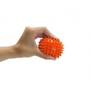 Mehka Reflex žogica ježek 8 cm /par orange