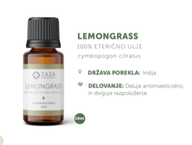 Eterično olje Limonska trava 10 ml